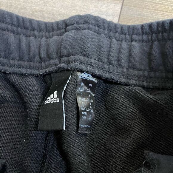 Adidas Black Athletic Joggers Sweatpants Men Small Bin I-9 - Picture 4 of 5